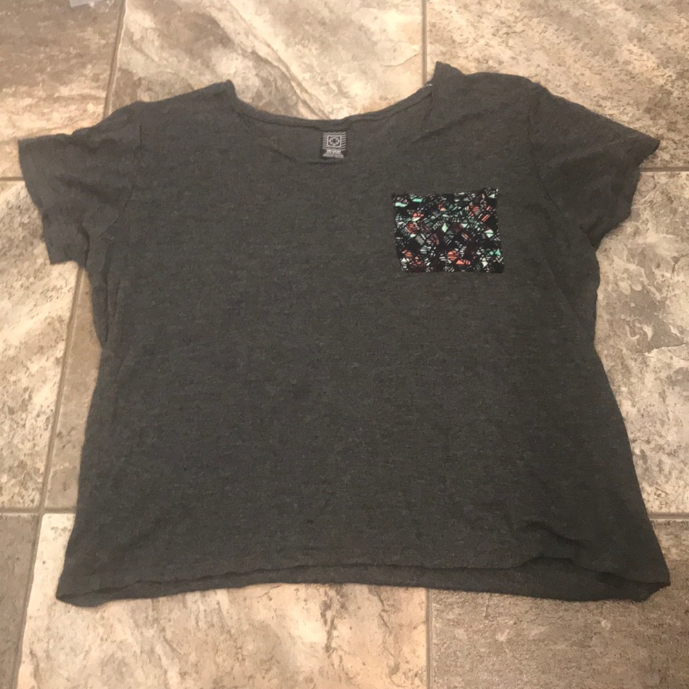 Grey crop top